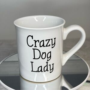“Crazy Dog Lady” Coffee Mug – White Ceramic – Giftworthy & Cute